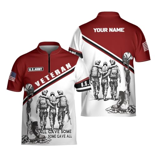 Custom Army Bowling Jersey avec motif imprimé drapeau USA haut de gamme