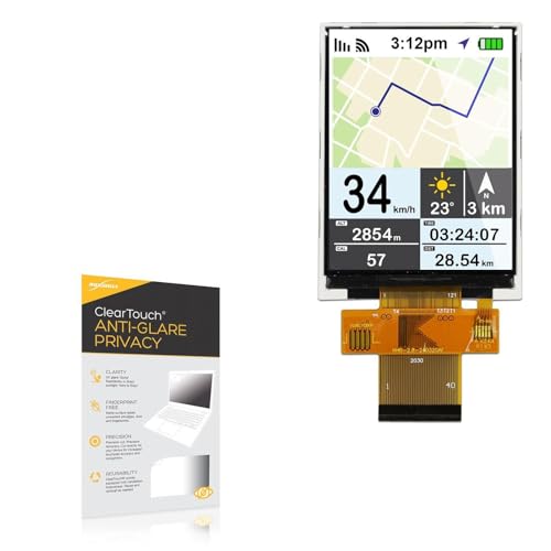 BoxWave Screen Protector Compatible with Newhaven Display NHD-2.8-240320AF-CSXP-F - ClearTouch Anti-Glare Privacy (2-Pack), Privacy Screen Protector Flexible Film Anti-Glare