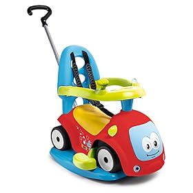 Smoby – Porteur Maestro Balade Rouge – Pour Enfant Dès 6 Mois – Evolutif – Roues Silencieuses – Klaxon – 720302