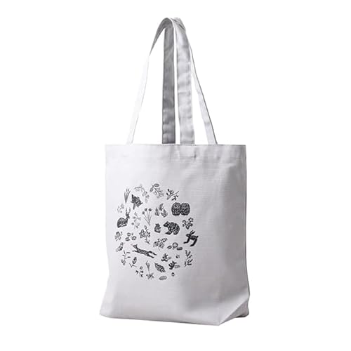 [磯 優子/Yuko Iso]オリジナルデザイン キャンバストートバック(約37cmx 36cm x 11cmのマチ付き)×1コ