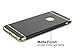 RORSOU iPhone 6s Plus Case, iPhone 6 Plus Case, 3 in 1 Ultra Thin and Slim Hard Case Coated Non Slip Matte Surface with Electroplate Frame for Apple iPhone 6/6s Plus (5.5') - Black and Gold