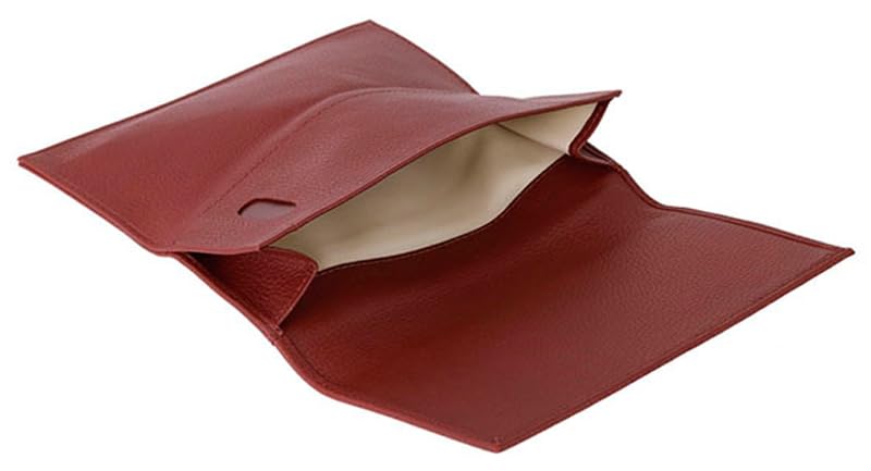 Genuine Leather Rollup Pipe Accessory Tobacco Pouch (Brown)