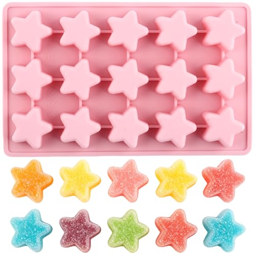 YIMINGMOLD 15 Cavity Star Shaped Chocolate Molds