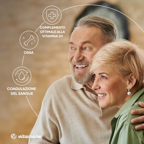 Vitamaze® Vitamina K2 MK-7 Alto Dosaggio Menachinone, 180 Compresse Vegan, Qualità Tedesca, Naturale Integratore Alimentare senza Additivi non Necessari - 2