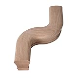 7222-L Red Oak Left Hand S-Turn - 6210 Wood Staircase Fitting for Stair Remodel