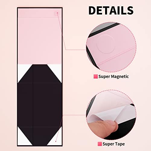 GIFTSAT Magnetic Gift Box for Presents 18 x18 x7.5 cm,Small Gift Boxes Black with Lid for Gifts, Paper Wedding Favor Boxes,Birthday Gift Box Bulk, Party Favor Boxes