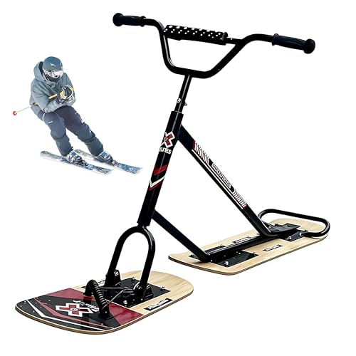 Giuggiolared Trottinette des Neiges pour Adultes & Adolescents | Ski Arrière Rotatif 360° intégré | pour Une Expérience de Luge Tout-Terrain dans Le...