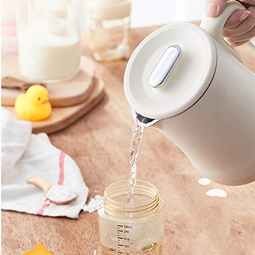 Hervidor eléctrico portátil de acero inoxidable y plástico miniatura 4