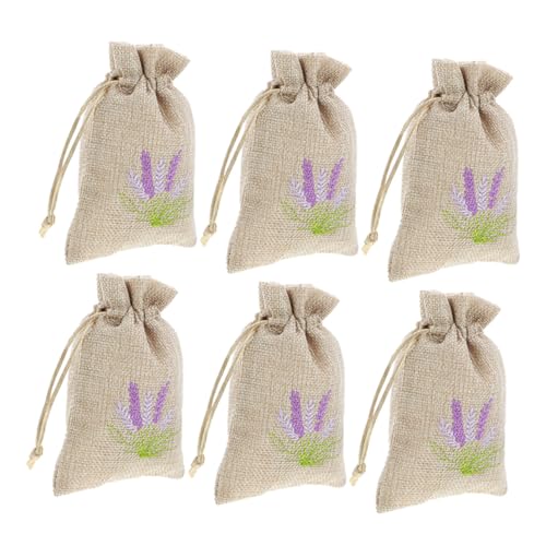 Bolsitas de Lino Lavanda 6 Unidades 14x10 cm miniatura 1