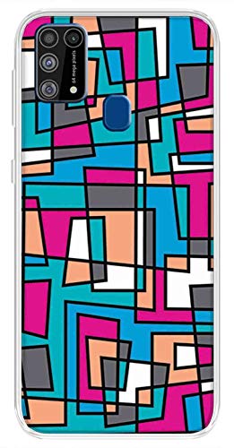 Image of Amazon Brand - Solimo Designer Multicolor Visual art Pattern Printed Soft Back Case Mobile Cover for Samsung Galaxy M31 / M31 Prime / F41