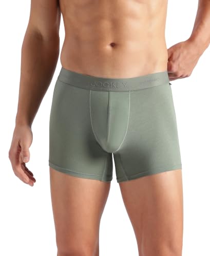 Image of Jockey IC25 Men Tencel Micro Modal Cotton Elastane Stretch Solid Trunk with Natural StayFresh Properties