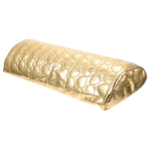 Beavorty アート 手 枕 腕 レスト 枕 ハート 手 枕 授乳 枕 マニキュア ペイント 消耗品 手首 手 レスト クッション シンプル レース 手 レスト ハート 枕 ホルダー ゴールデン