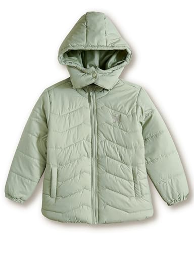 Image of Amazon Brand - Symbol Girls Girls Quilted Winter Jacket with Detachable Hood | Age 2-12 Years