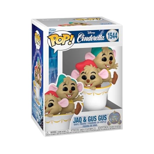 Funko Pop! Disney: Cinderellas 75th - Gus Gus - J & G In Cup- Figura de Vinilo Coleccionable - Idea de Regalo - Mercancia Oficial - Juguetes para Niños y Adultos - Movies Fans