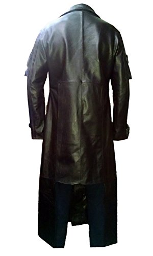 Men's The Punisher Frank Castle Thomas Jane Synthetic Leather Trench Coat Black4