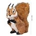 Hoopoocolor Simulati Squirrel, 6.3 Inch Model Statue Realistic Simulati Squirrel, Plush Material Suitable for Home Furnishing Garden Ornament Gifts for Kids