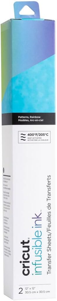 Cricut Motifs de Feuilles de Transfert Infusible Ink™, Arc-en-Ciel