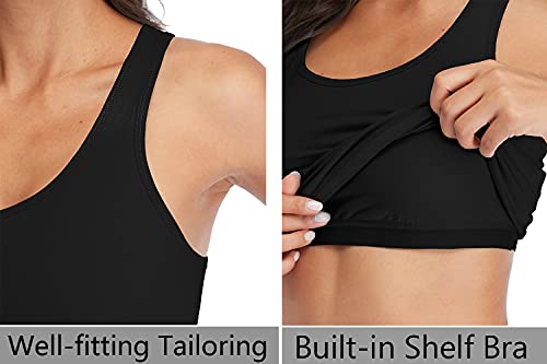 Beautyin Women'S Tank Tops 2-Pack Soft Layering Wide Shoulder Straps For Leisure thumb #1