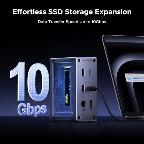 Image of UGREEN NVMe Docking Station 10-in-1 with M.2 NVMe SSD Slot, 4K@60Hz HDMI