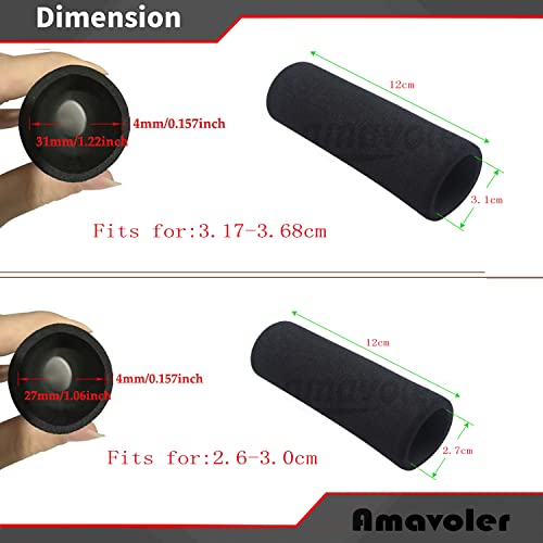 Amavoler LC070 Motorcycle Hand Grips Sponge Covers Anti-Slip Handlebar Grip Compatible With Harley Bmw Yamaha Honda Kawasaki Suzuki Triumph thumb #1