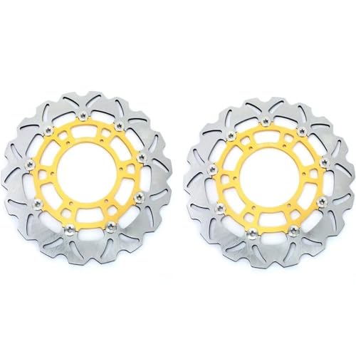 Disques de frein avant dorés pour moto BMW F700GS et F800GS ABS au design premium