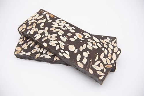 Turrón de Chocolate Negro con Almendras Marconas 40% - Juan Verdú Sirvent (600g)