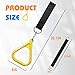 LadyRosian Trapeze Bar Swing Monkey Bars Hanging Ninja Rings Warrior Slackline Obstacle Course Kits for Kid Playground Equipment Accessories (Yellow)
