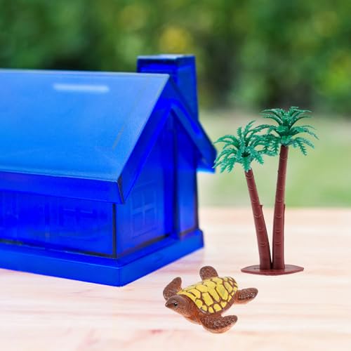 Coquillages de palmier et mini bac à sable pour décors de scènes - 5