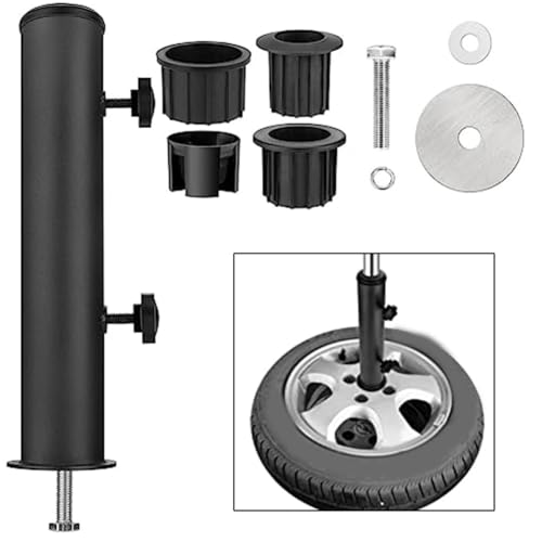 Soporte de granito para sombrilla de patio con acabados premium en acero inoxidable 7