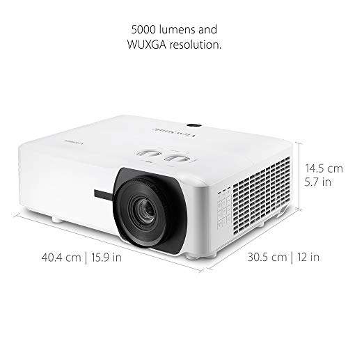 Proyector-laser-ViewSonic-DLP-LS850WU-WUXGA-5000-lumenes-ANSI-2X-HDMI-2X-Altavoces-de-10-vatios-Zoom-optico-de-16X-Funcionamiento-24-Horas-al-dia-7-dias-a-la-Semana-Blanco