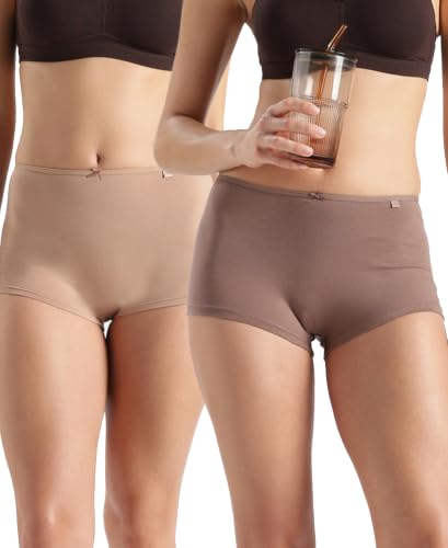 Image of Jockey SS04 Women High Coverage Super Combed Cotton Elastane Stretch Boy Leg (Pack of 2)