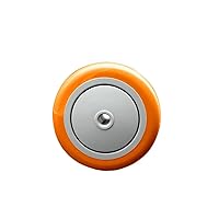 Vista 77 de Service Caster Rueda de goma dura de 3 pulgadas x 1.25 pulgadas - Diámetro de 3/8 pulgadas - Capacidad de 275 libras por rueda - Marca Service Caster