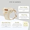Furfect City Step in Dog Harness, No Pull No Choke, Durable Polyester Breathable mesh, Adjustable Strap, Quick Release Gold Hardware Metal Buckle, Soft Edges for Comfort (Yellow, Large) #5