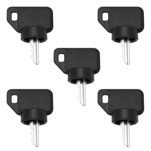 EMSea Zündschlüssel für Rasenmäher, 09287000, 04331700, kompatibel mit Gravely Ariens Pro-Turn 121,9 cm, 132,1 cm, 127 cm, ZT HD, 111,8 cm, 121,9 cm, 132,3 cm, Schwarz, 5 Stück