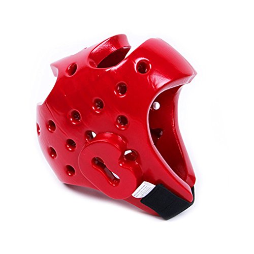 Adults Kids Headguard For Professional Boxing,Shock Muay Helmet Head Guard Protector Gear For Muay Thai, Grappling, Kickboxing, Karate, Taekwondo, Martial Art (Red, L) #TOP23