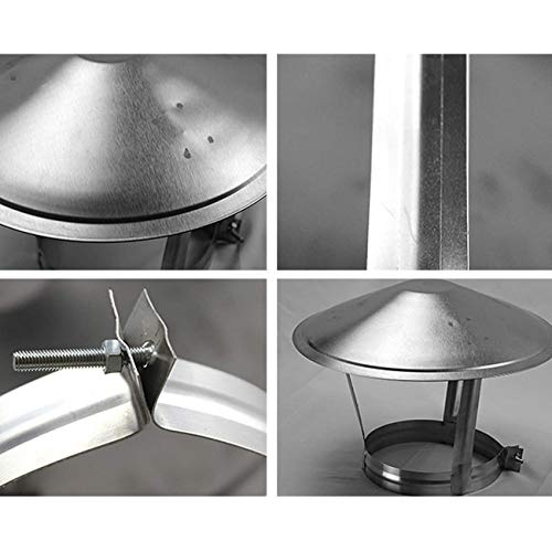 Chapeau de cheminée en acier inoxydable durable pour conduits de maison - 3