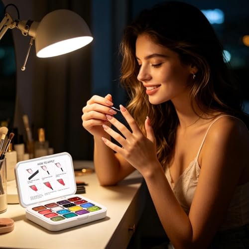 Pintura en gel para uñas de 16 colores con paleta de manicura profesional 3