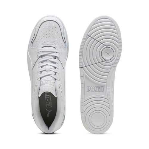 PUMA RBD Break Low Unisex-Sneaker, Weiß/Kühles Hellgrau/Schwarz, 5.5 UK – Ansicht 4