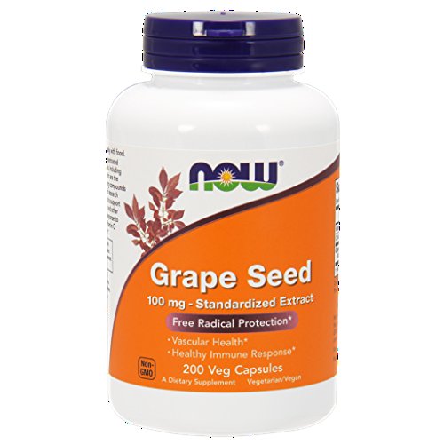 NOW Foods Grape Seed Anti 100mg 400 ct (2 x 200ct) NOW Foods Grape Seed Anti 100mg 400 ct (2 x 200ct)