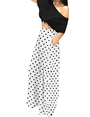 A ADILACA Wide Leg Pants for Women, Palazzo Pants for Women, Wome...