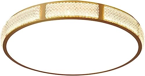 Plafonnier en cristal et cuivre pur de 50cm pour salon chic