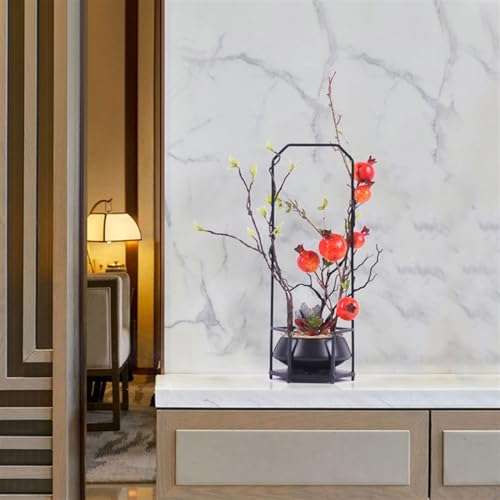 Simulation d'arbre à grenade artificiel avec vase | Décoration maison et bonsaï hôtel