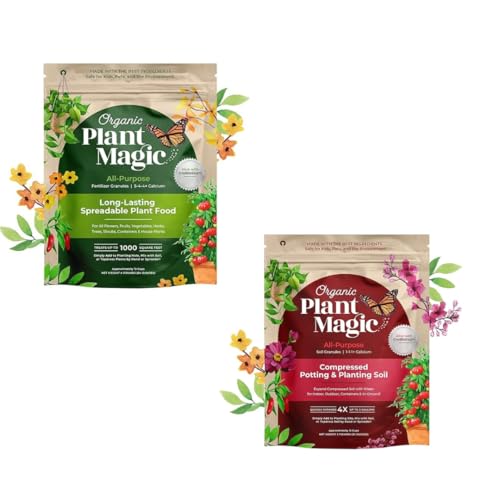 Fertilizante granulado orgánico para plantas y jardín