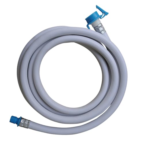 Image of Pardzworld 2-Meter Universal Water Inlet Extension Pipe for All Brand Top Loading Washing Machines | Heavy-Duty Leak-Proof Inlet Hose | White & Blue