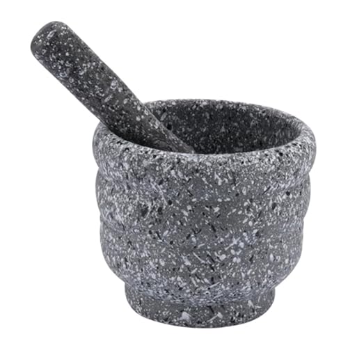 LOORGVEL Mortero de Cocina Práctico para Herramienta Manual para Machacar Especias Ligero y Portátil Seguro para Uso Doméstico Diseño Ergonómico sin Olores para Triturado Hogar