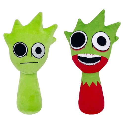 JhavexToy 2 PCS Sprunk Plush,Morbidi e Divertenti Giocattoli di Peluche,Giocattoli di Peluche Sprunk Carini Plushies Toys,giocattoli di peluche,Plushies Miglior Regalo per Bambini e Fan-verde