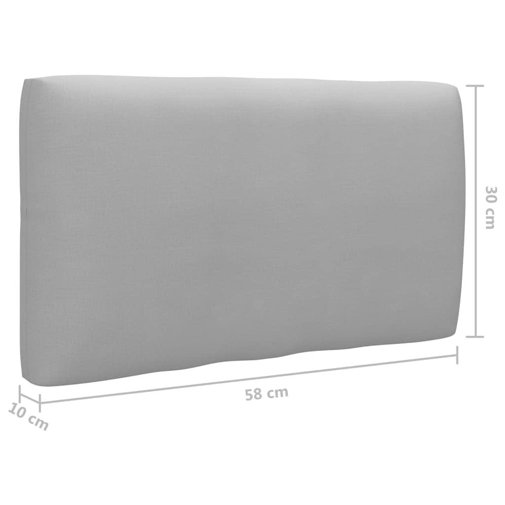 Canapé Palette 2 Places en Bois de pin imprégné de Blanc avec Coussins Gris, Salon Ensemble modulable pour Jardin, terrasse, Patio, Balcon, Assise détente intérieur extérieur