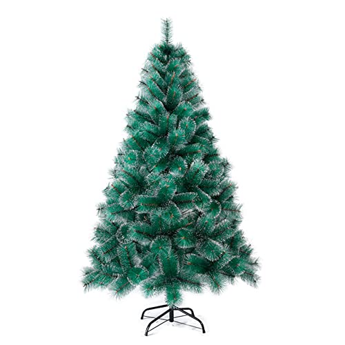 Solagua Árbol de Navidad Pino 120-210cm, Abeto Artificial Ignífugo con Hojas de Aguja, Decoración Navideña Ideal para Hogar, Oficina y Local con Soporte Metálico (210 cm, Nevado)