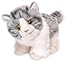 Produktbild Uni-Toys - Kätzchen, stehend (grau-weiß) - 18 cm (Länge) - Plüsch-Katze - Plüschtier, Kuscheltier