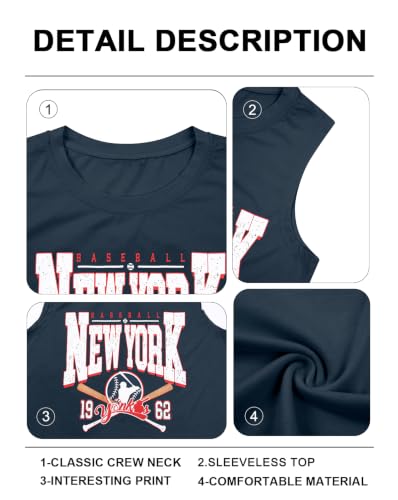 Baseball Jersey Shirts Tank Tops: Women Baseball Savannah Sleeveless Shirts - image 7